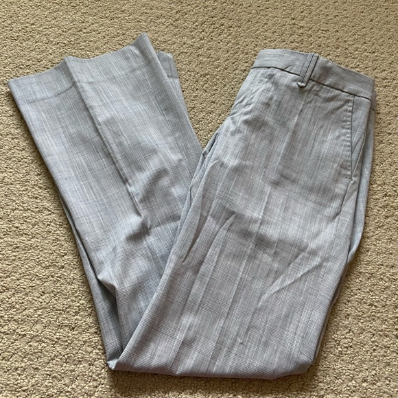 Gap Light Grey Houndstooth Hip Slung Fit Dress Pants in size 2 - Picture 2 of 10
